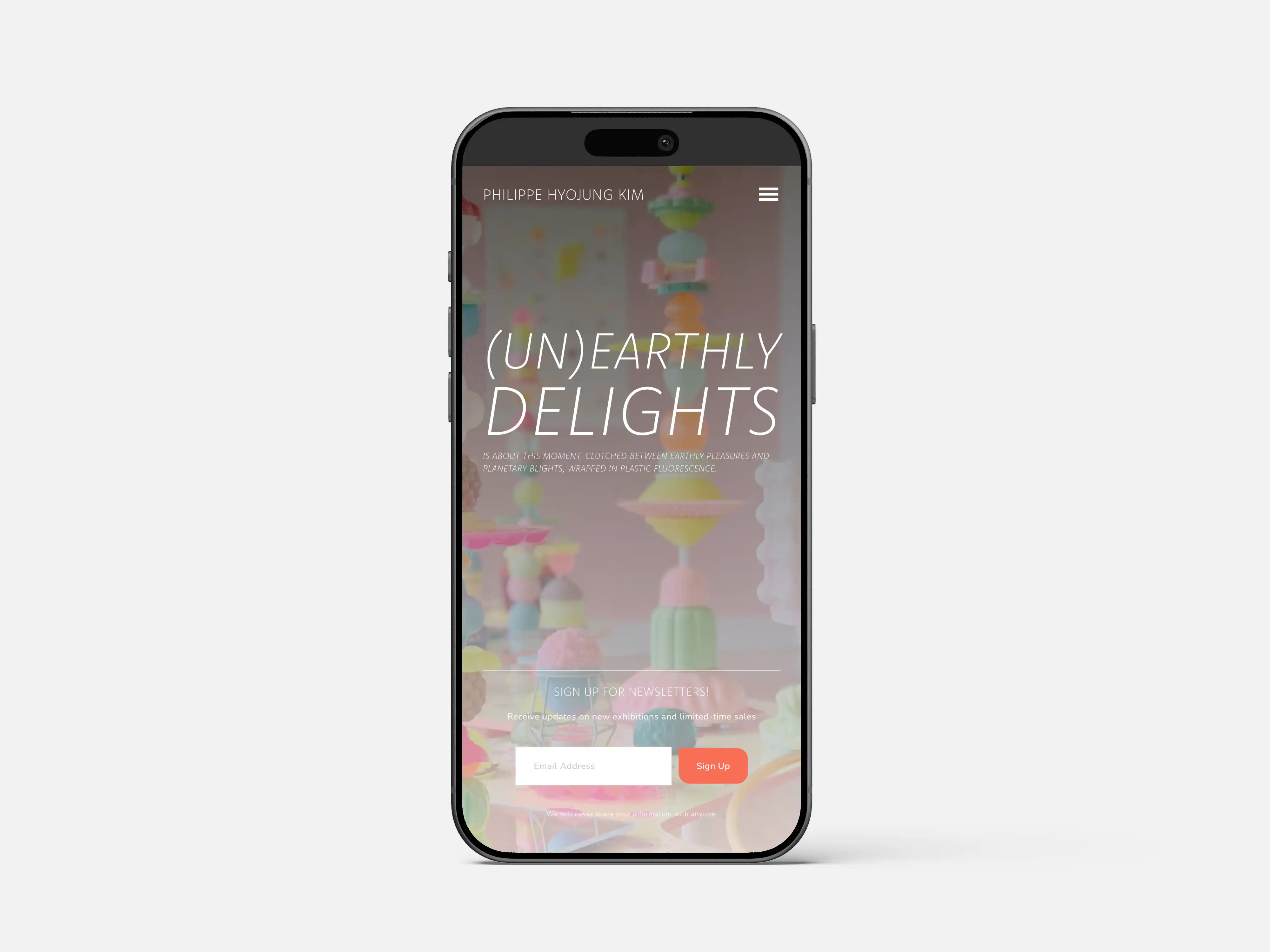 iPhone mockup for philippepirrip.com
